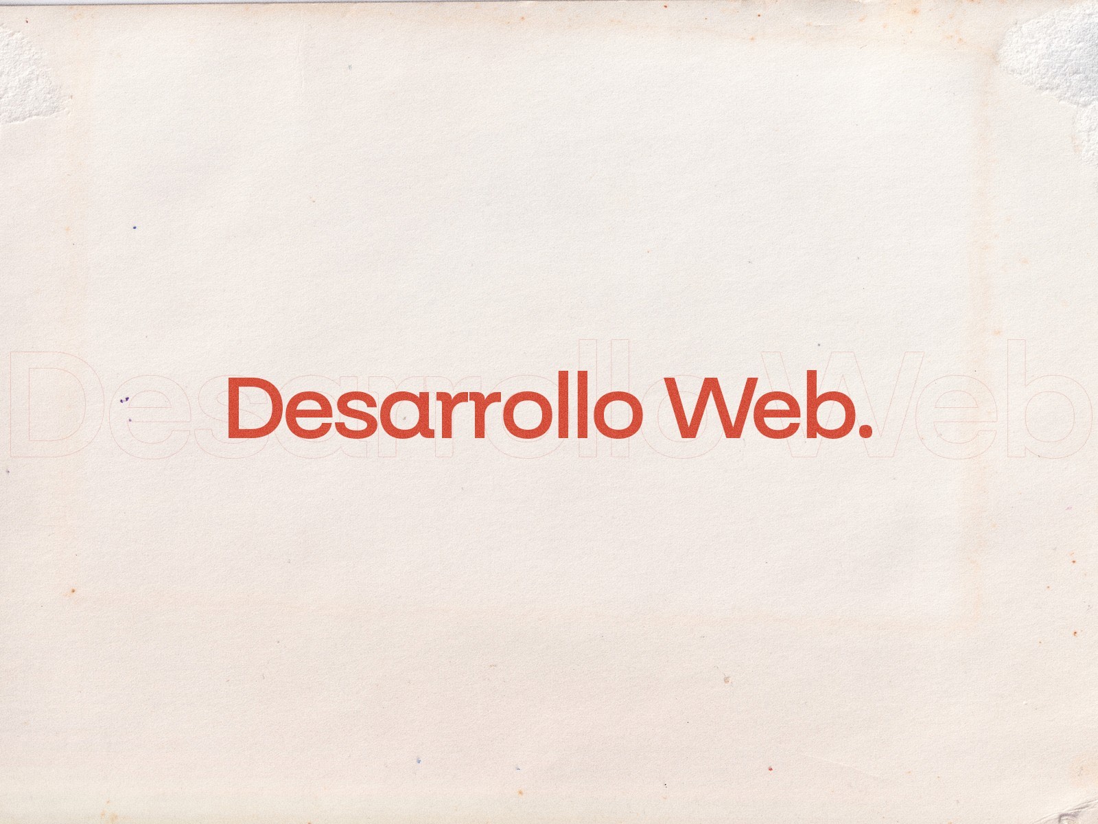 Desarrollo Web