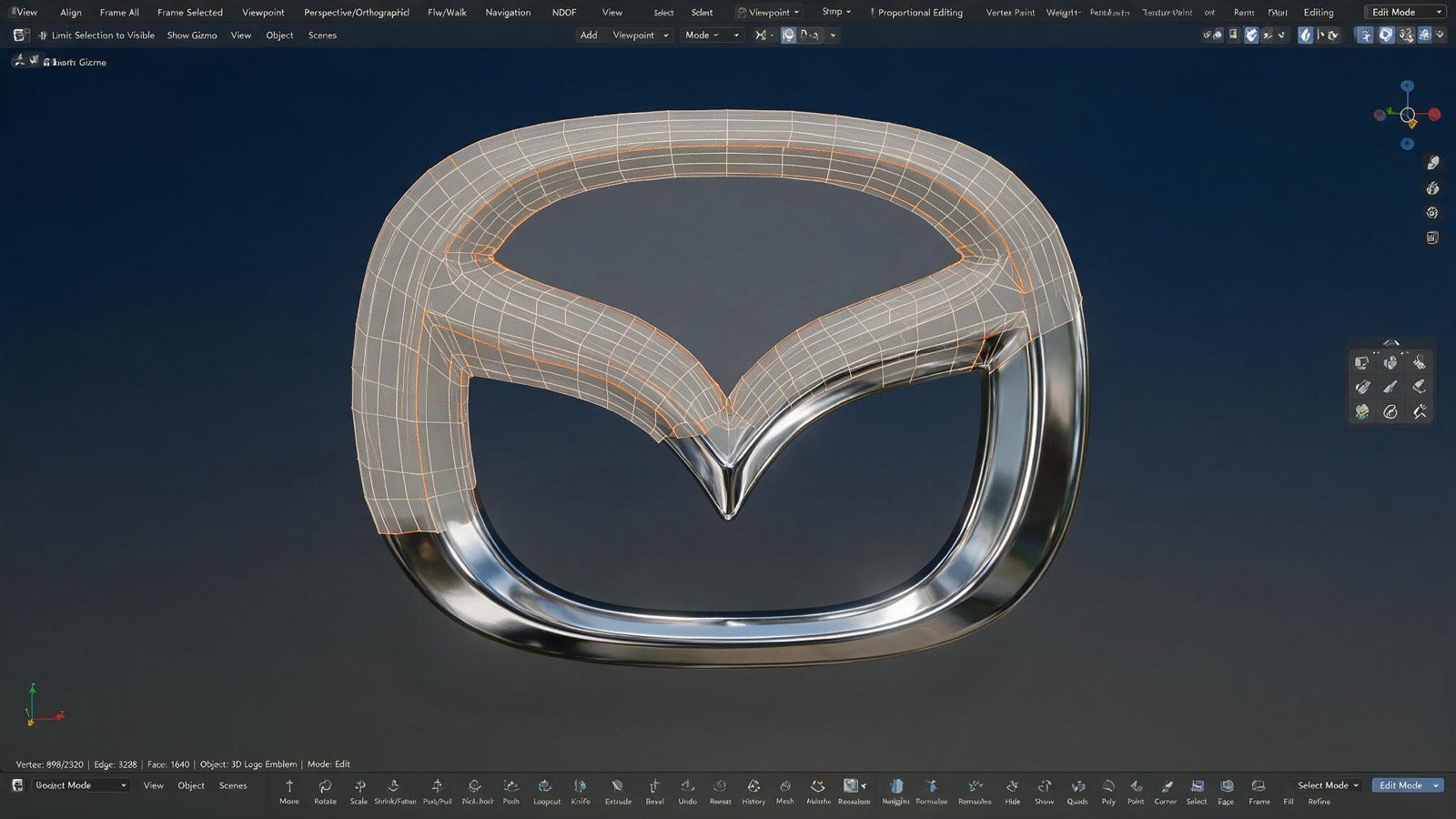 Logotipo 3D · Blender